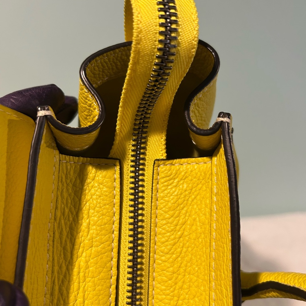 Celine Mini Luggage Handbag in Vibrant Yellow Leather. Excellent condition! - Picture 11 of 11